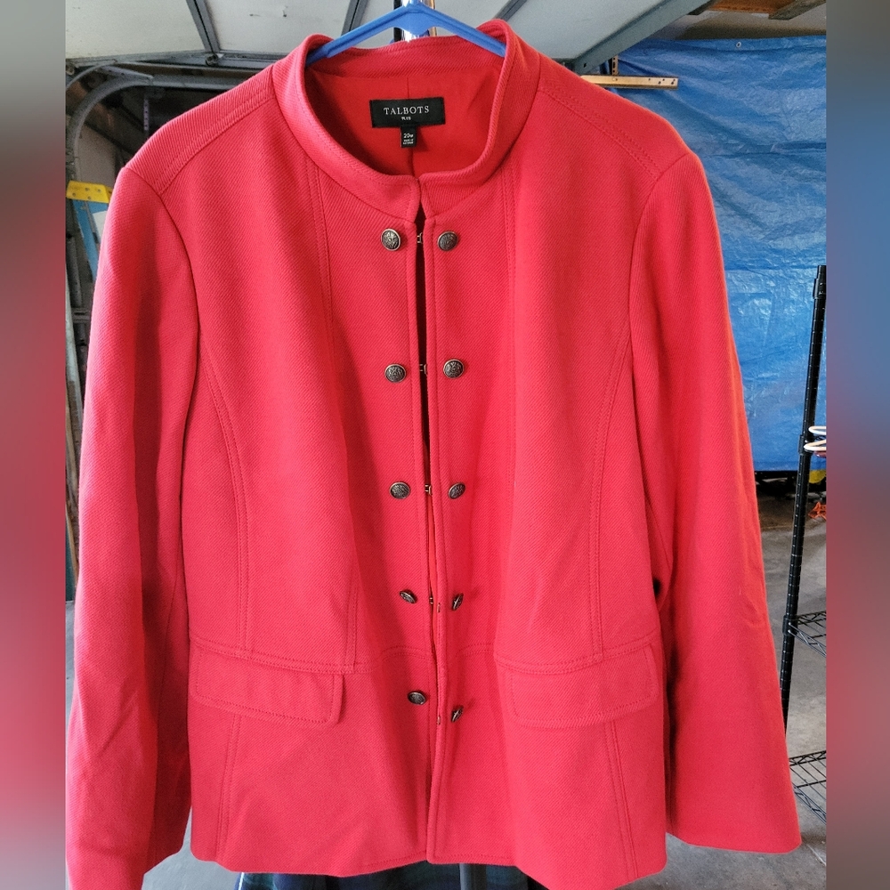 Talbots red 20w jacket